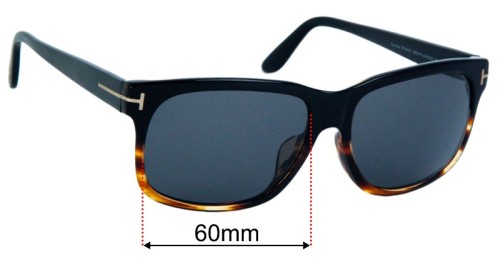 Tom Ford Barbara TF376-F 60mm Replacement Lenses